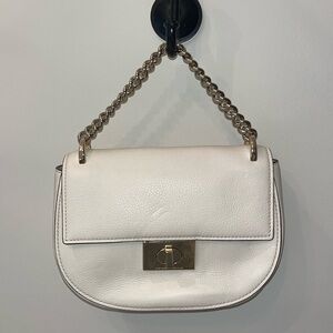NWT Kate Spade off white with gold accents “Rita” bag​​​​​